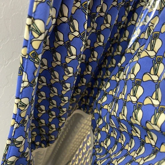 J McLaughlin dress women sz Large halter sleeveless navy blue catalina cloth - Picture 5 of 6